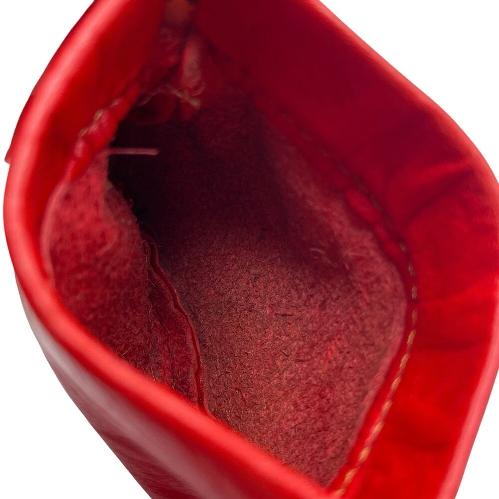 Coin Purse Vintage Red Leather Retro Chic Pop Open Closure Small Classic Money - Picture 3 of 8